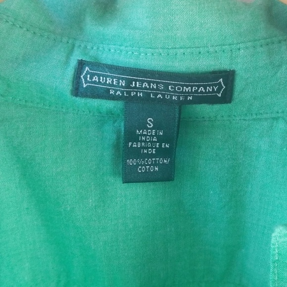 LAUREN JEANS CO. RL Cotton Popover Blouse! - Picture 3 of 5